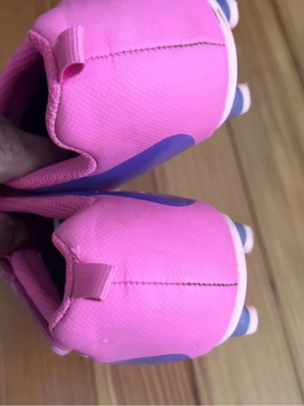 Carter's Bright Pink Slip-On Kids Sneakers with Purple Accent